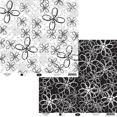 Luxe Designs - Chick Flick 12x12 d/sided patterned paper  (pack of 10)